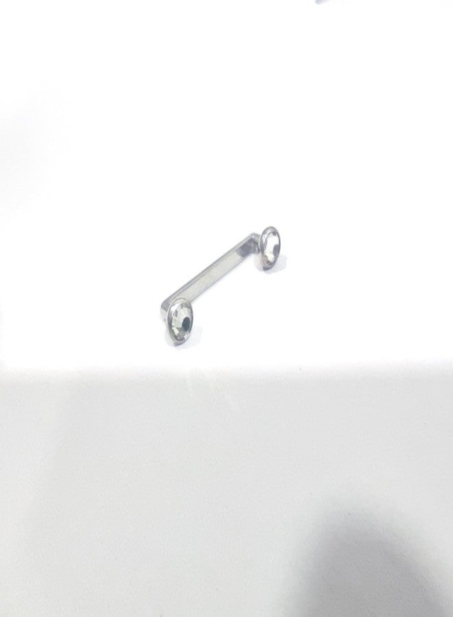 DATOA 14G Staple Titanium Flat Surface Piercing Jewelry Internally Threaded Surface Body Piercing Jewelry Barbell 12/14mm-12mm - Image 2